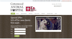 Desktop Screenshot of cottonwoodanimalhospital.com